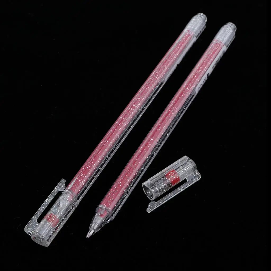 Glitter Gel Pens 1mm Rollerball Bright Color Markers Kit for Drawing Doodling Mandala Coloring Projects