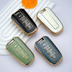 For Ssangyong Actyon Kyron Rodius Tivolan Ssangyong Korando C Rexton W 3/4 Buttons TPU Car Shell Fob Holder Key Case Cover