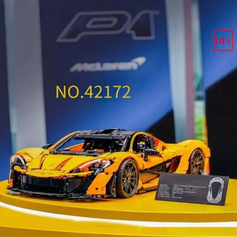 NOUVEAU 3893 pièces Blocs de construction techniques compatibles Legoed McLaren P1 Modèle de puzzle à assembler Voiture de sport Jouets pour garçons Cadeaux d'anniversaire