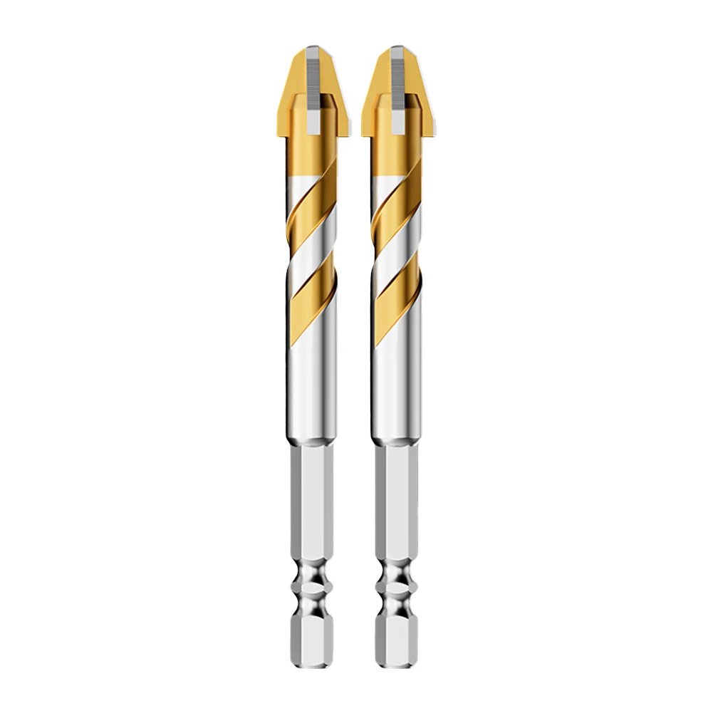 2PCS Eccentric Drill Bit Set with 9 Blades Designed for Quick and Efficient Drilling in For Concrete and Marble