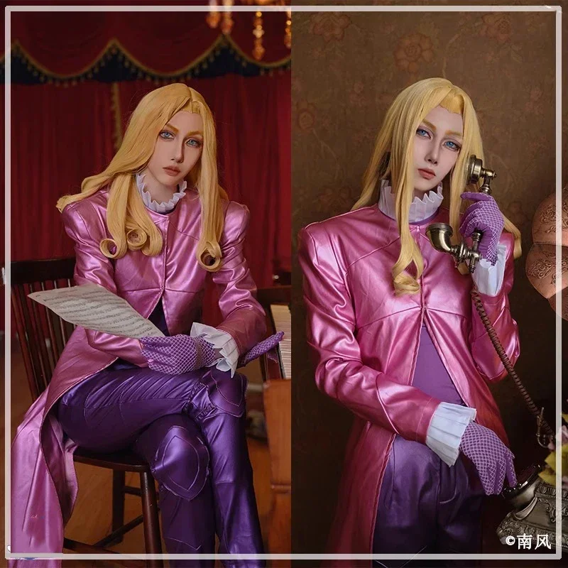 

Funny Valentine Cosplay Costume Fancy Party Formal Suit Anime JOJO Cosplay Clothing Halloween Carnival Uniform Custom Made