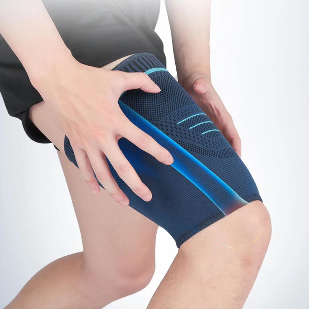

2Pcs Thigh Sleeve Leg Sleeves for Men Comfortable Washable Outdoor Sports Protector Upper Leg Compression Support Basketball