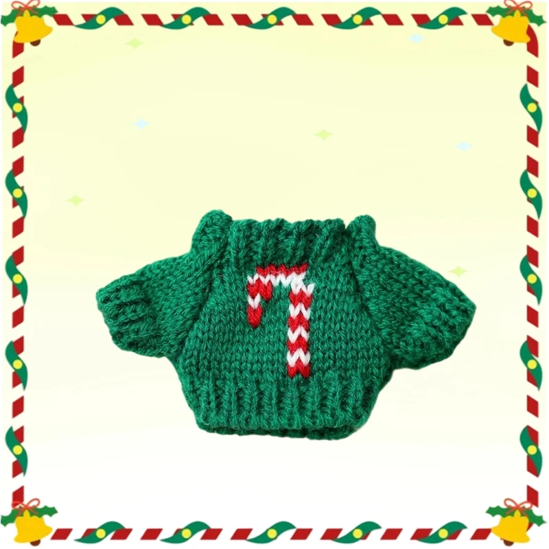 

Mini Doll'S Clothes Outfit Accessories For Korea Kpop Exo Labubu Idol V1 V2 Christmas Cookie Man Sweater Hat New Year Clothes