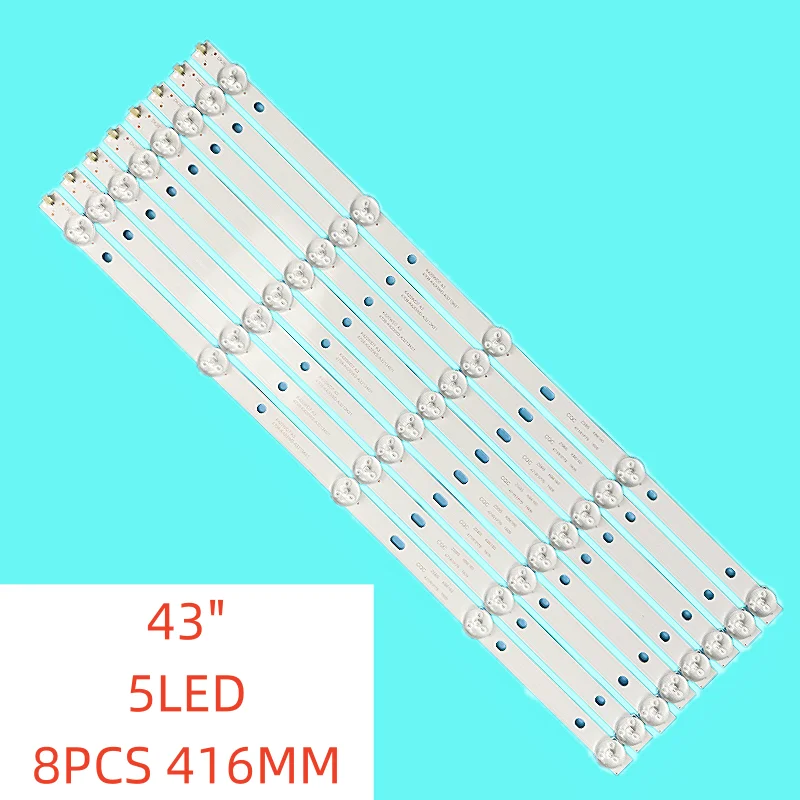 

8pcs 5lamp New LED Backlight Strip for K420WD7 K420WDB K430WD7 K430WD9 LC430DUY-SHA1 K420WD7 A3 K430WDR A1 4708-K420WD-A3213k01