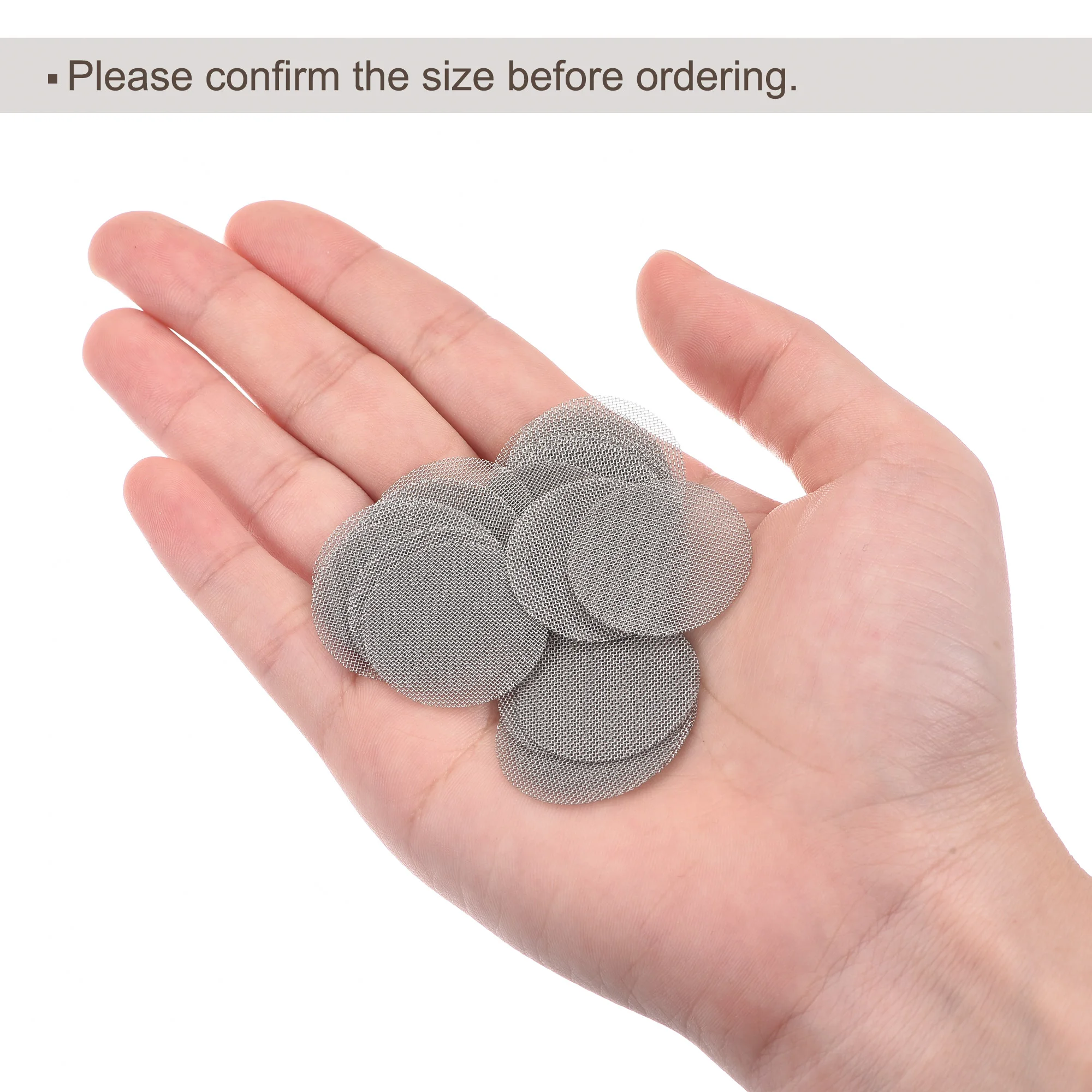 30Pcs 25.4Mm เส้นผ่าศูนย์กลางท่อหน้าจอหน้าจอสแตนเลสมัลติฟังก์ชั่นอุปกรณ์สูบบุหรี่สำหรับท่อกรอง
