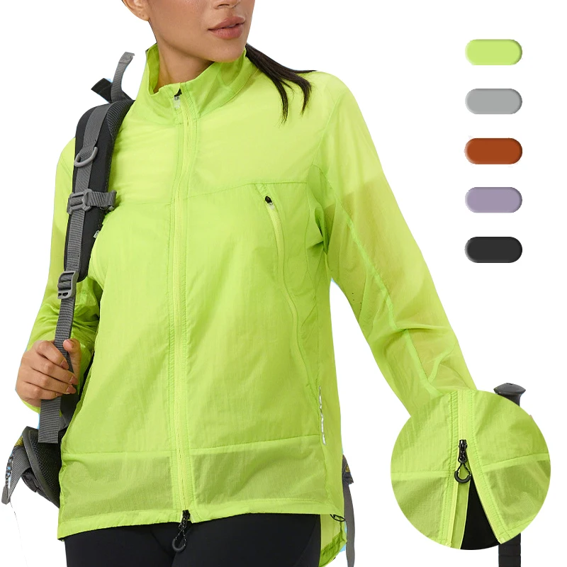 

(S-2XL) Женская куртка с защитой от солнца UPF50+, легкая, быстросохнущая, для пеших прогулок, велоспорта, бега, активного отдыха, с длинными рукавами, летняя