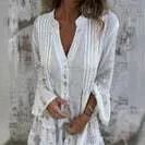 春秋無地ブロンズ加工ファッションホーンレース袖ホローラージサイズドレス