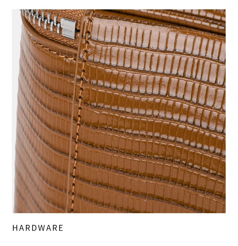 Aidrani Echtleder-Kosmetiktasche mit Eidechsenmuster, große Kapazität, Handtasche, Damentasche, Aufbewahrungstasche, Reise-Toilettentasche – Detail 17