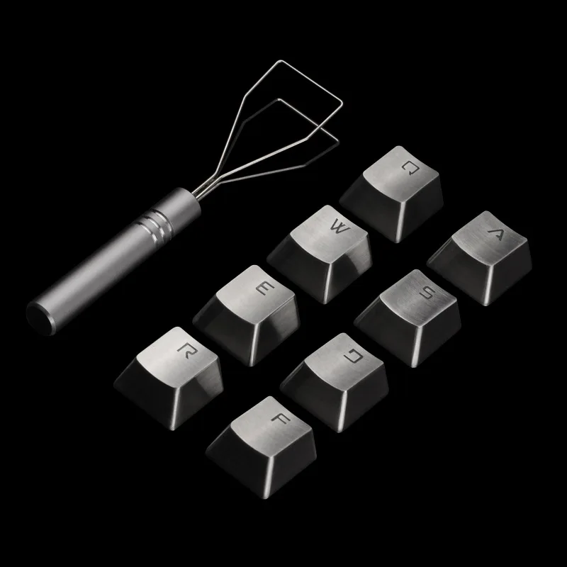 Mechanical Gaming Keyboard Transparent Keycaps Metal Keycap Set Blue Black Red Brown Switch RGB Keyboard for PC Gaming