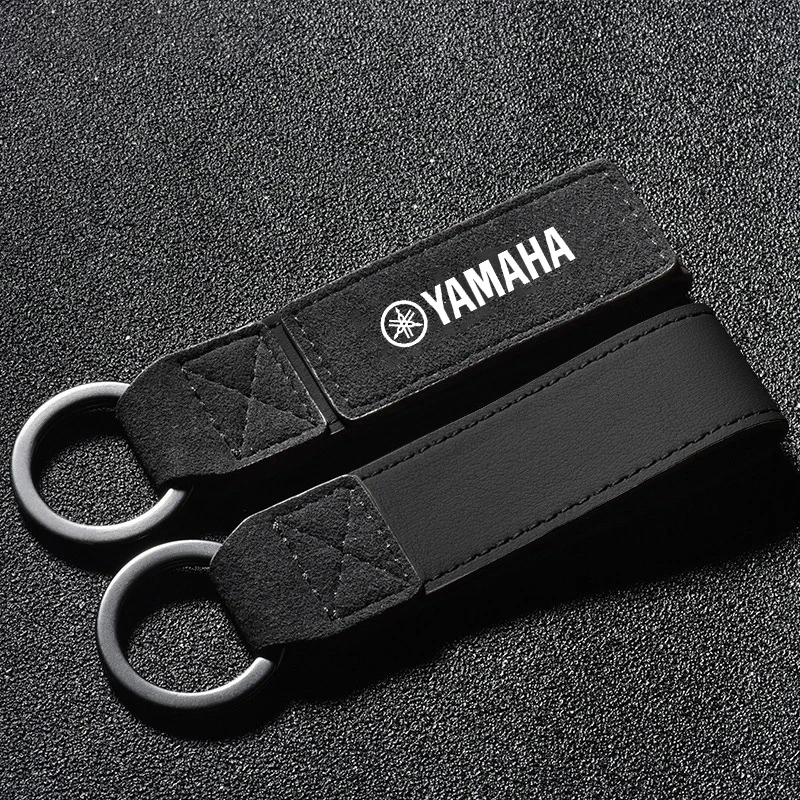 Leather Motorcycle Remote Key Chain Keychain Holder For Yamaha R1 R3 R25 Mt-09 Mt07 Fazer Fz6 Xj6 R15 Auto Keyring Accessories