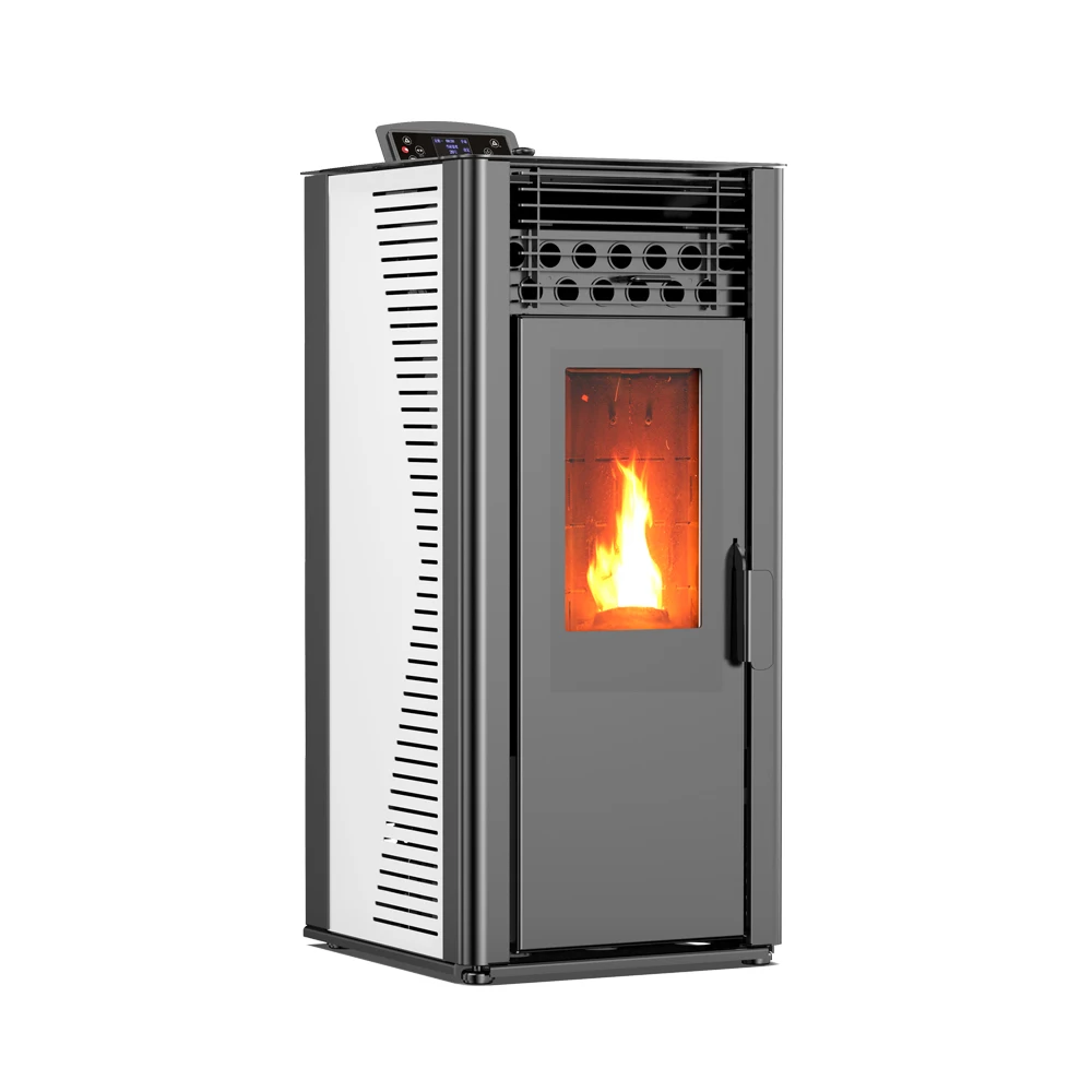 KM1007A Automatic Feeding High-Efficiency 91% Modern  Europe Standard Pellet Heater Pellet Stove for House Indoor  Heating