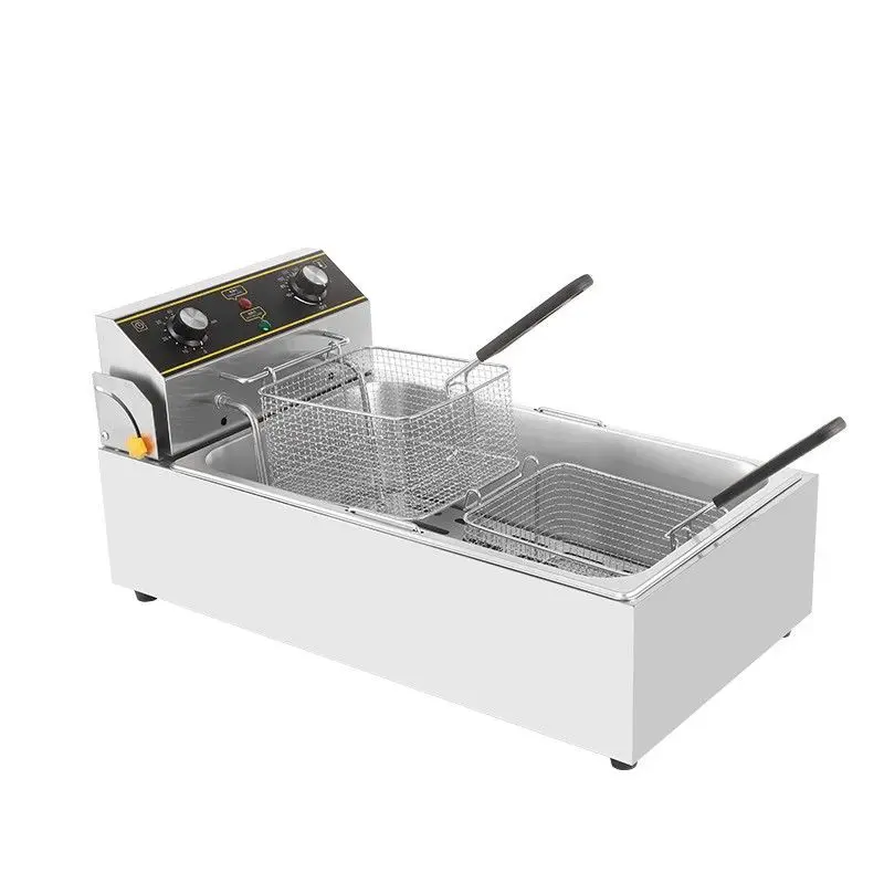 

Electric fryer, fryer, large capacity, single cylinder, skewer