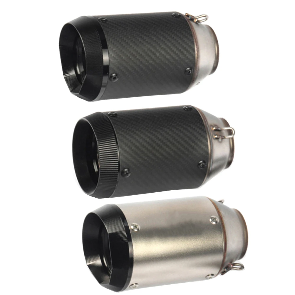 

51mm Universal Slip On Motorcycle GP Exhaust CNC Carbon Fiber Escape Muffler