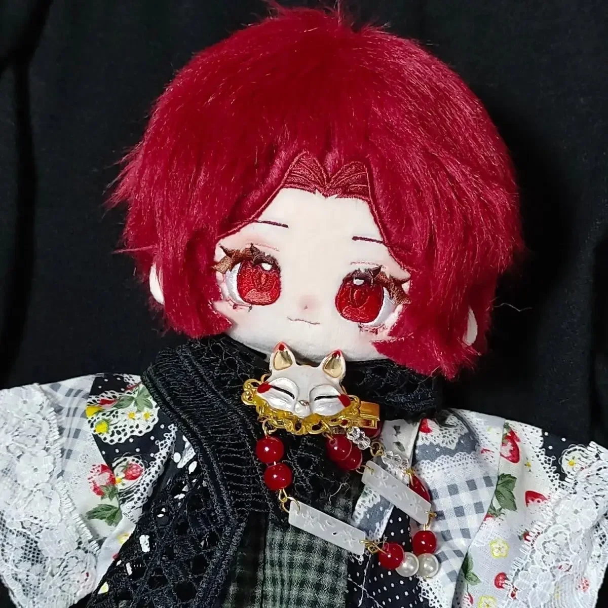 20 Cm Anime Stuffed PERSONA Wonder Red Hair Girl P5x Dolls Attribute Plush Stuffed Doll Body Cosplay Change Clothes Cartoon Gift