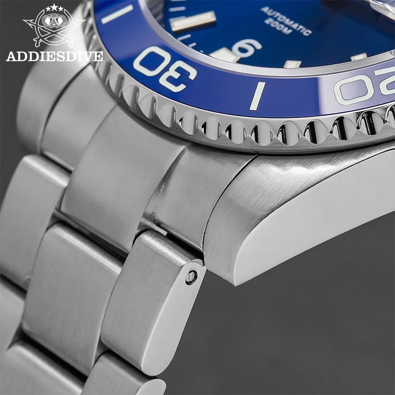 ADDIESDIVE Nuovo Regalo di Mergulho Orologio Da Uomo 8215 Automatico Zaffiro AR Rivestito In Vetro Lunetta In Ceramica Impermeabile 200m Luminoso In Acciaio St