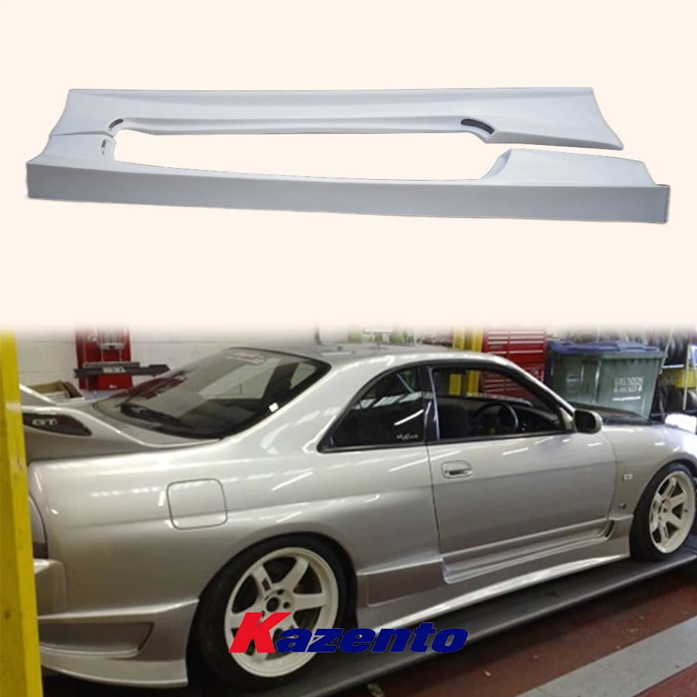 

For Nissan Skyline R33 GTST DO Style Car Exterior Kits Fiberglass FRP Unpainted Side Skirt Lip