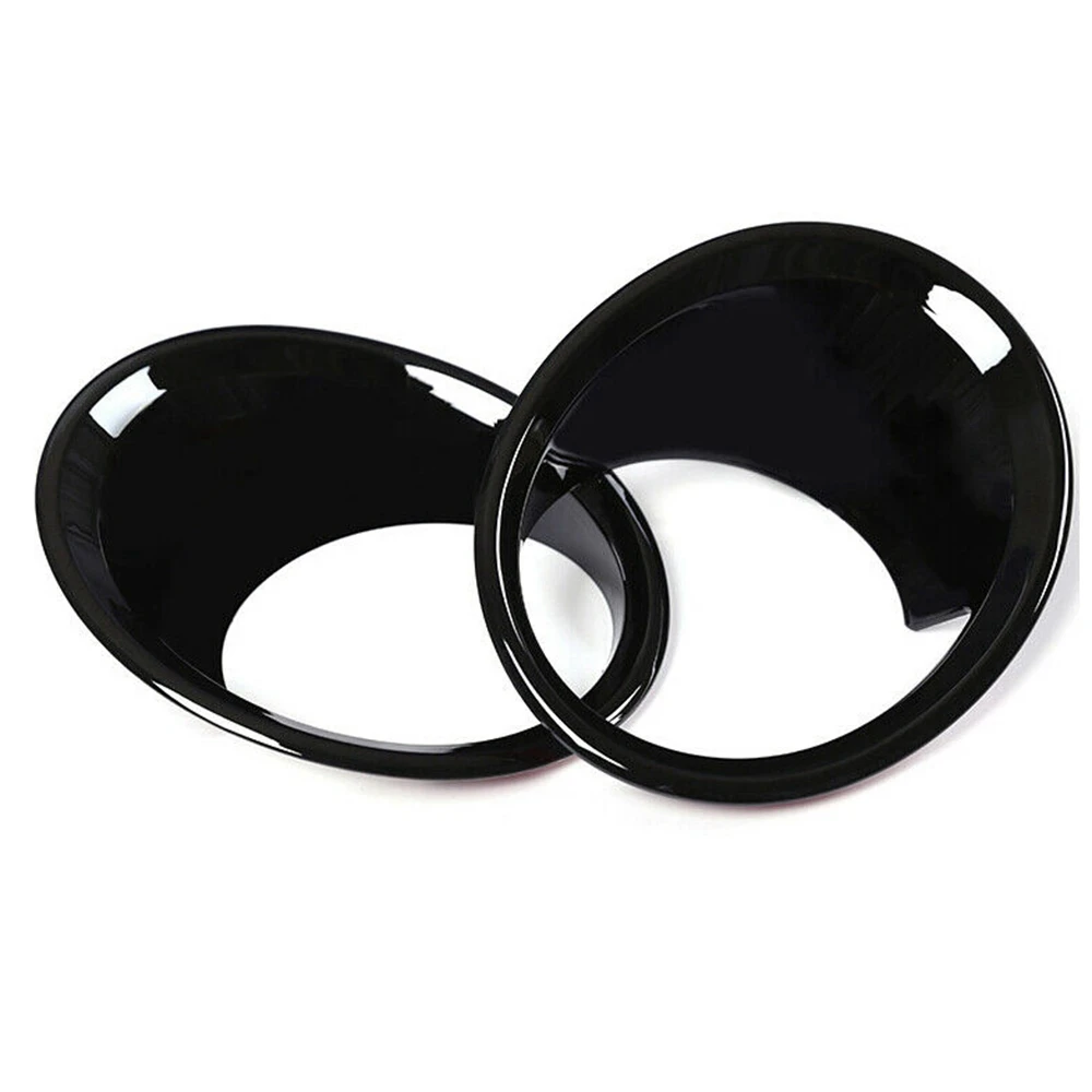 NEW-2Pcs embellecedor cubierta lámpara luz antiniebla delantera  coche negro brillante para BMW X1 F48 2016-2019