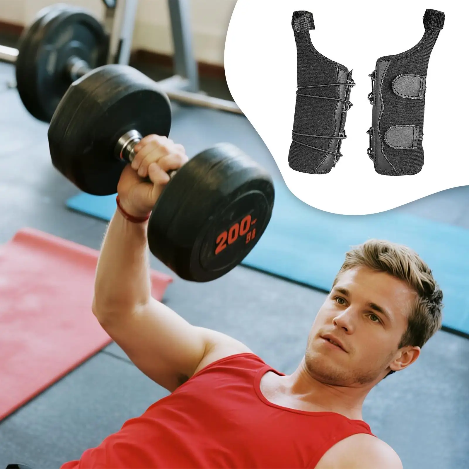 

Wrist Brace Wrist Support Brace Elastic Compression Strap Supporting Tool For Left Or Right Hands Women Teens Athletes Men Youth