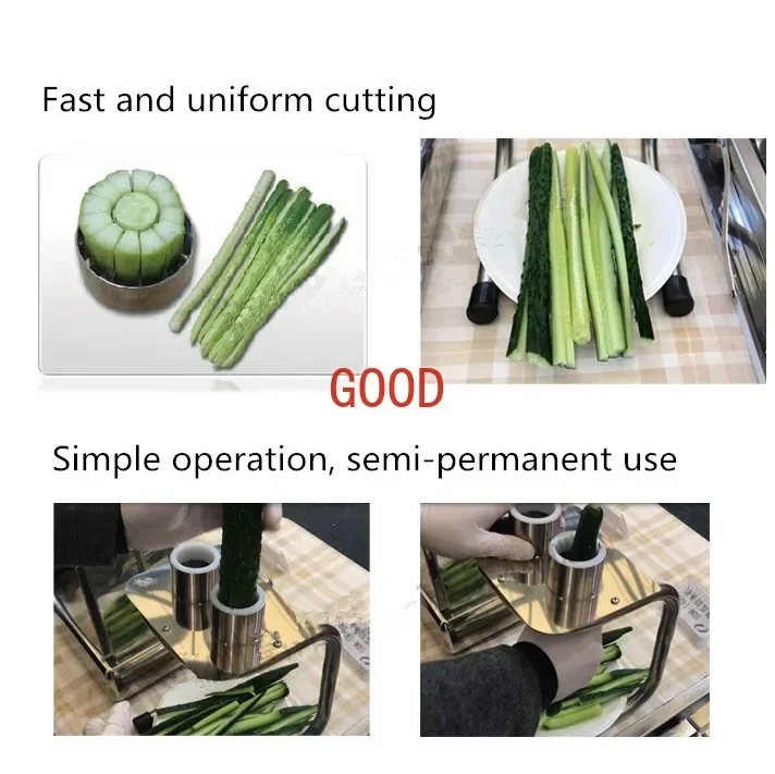 manual cucumber cutting machine radish cutting strip machine carrot strips cutter machine cut cucumber mahcine for Korean sushi