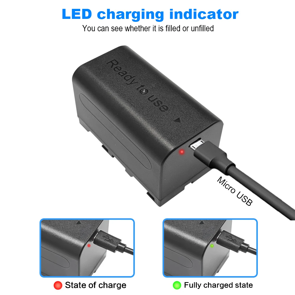 R7 NPF750 NP-F750 5200mAh USB rechargeable battery for Sony YN300 III YN360 CCD-TR2 TR200 TR205 F770 F550 camera