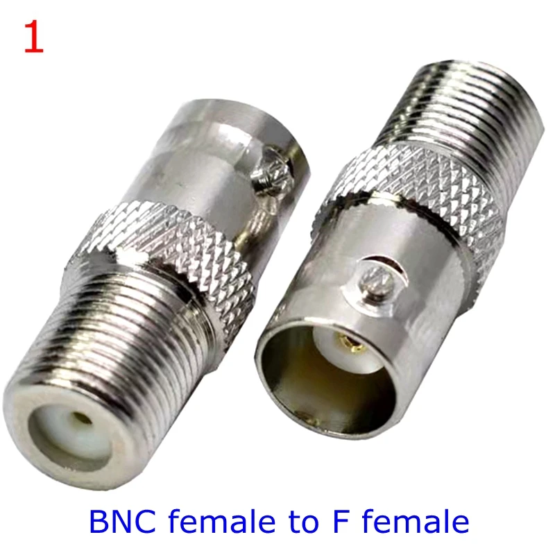 Q9 BNC To F TV Male Plug Female Jack Straight Connector Adapte RF Coaxial Converter BNC To F TV New Brass Free Shipping