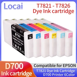 T7821-T7826 Compatible Ink Cartridge Dye Ink Cartridge For Epson SureLab D700 SL-D700 Printer 200ML /PC (6 colors available)