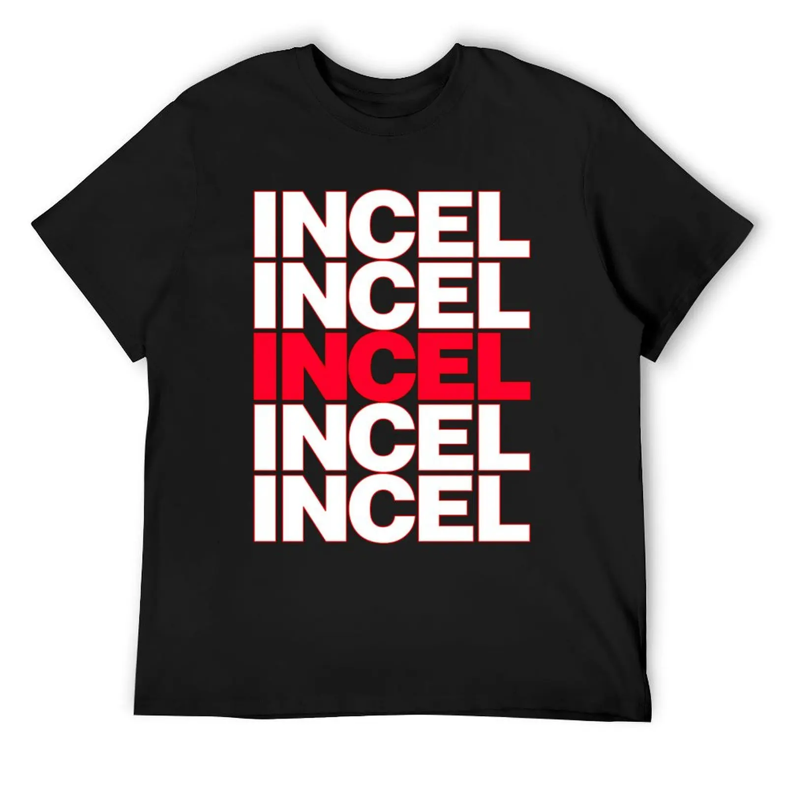 Incel Thank You Bag Text T-Shirt rapper graphic tees customs tops basketball graphic tees mens t shirts pack