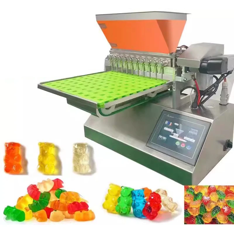 Snack machines Gummy bear jelly bean bonbon sweet small hard candy making maker depositor fill food & beverage machinery