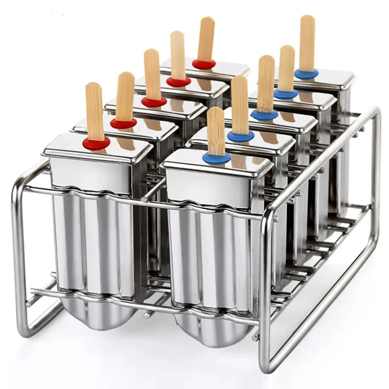 

304 stainless steel ice cream mold home DIY homemade Internet celebrity popsicle stick ice cream cube cream model produc