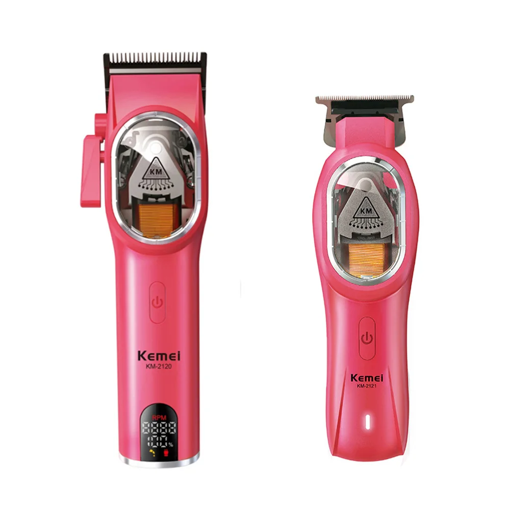 Kemei 8502 Clippers Barber Professional 9000Rpm Trimmer Man Set Red Haircut Machine Professional Electric
