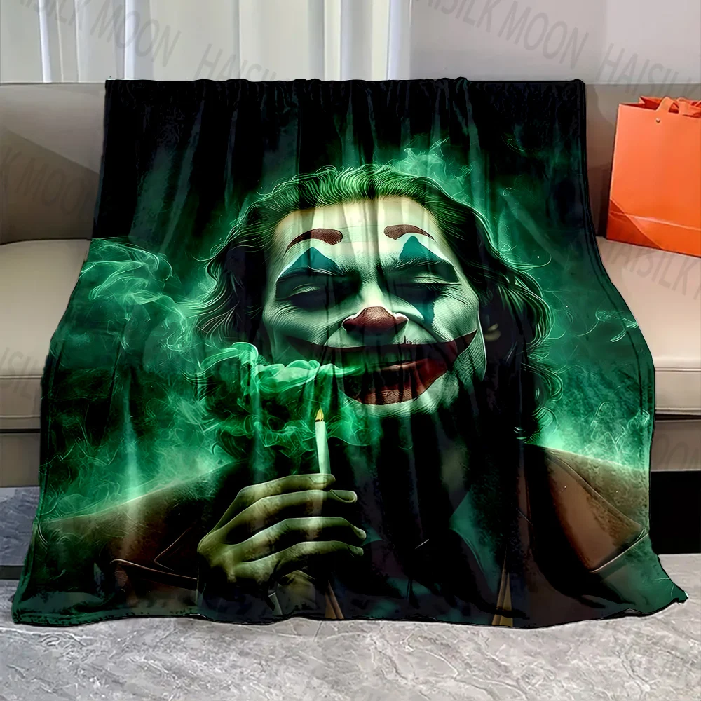 1PC Crazy Joker Print Blanket Warm Soft and Comfortable Home Travel Blanket Sofa Bedding Camping Cars Cover Blanket for Gifts