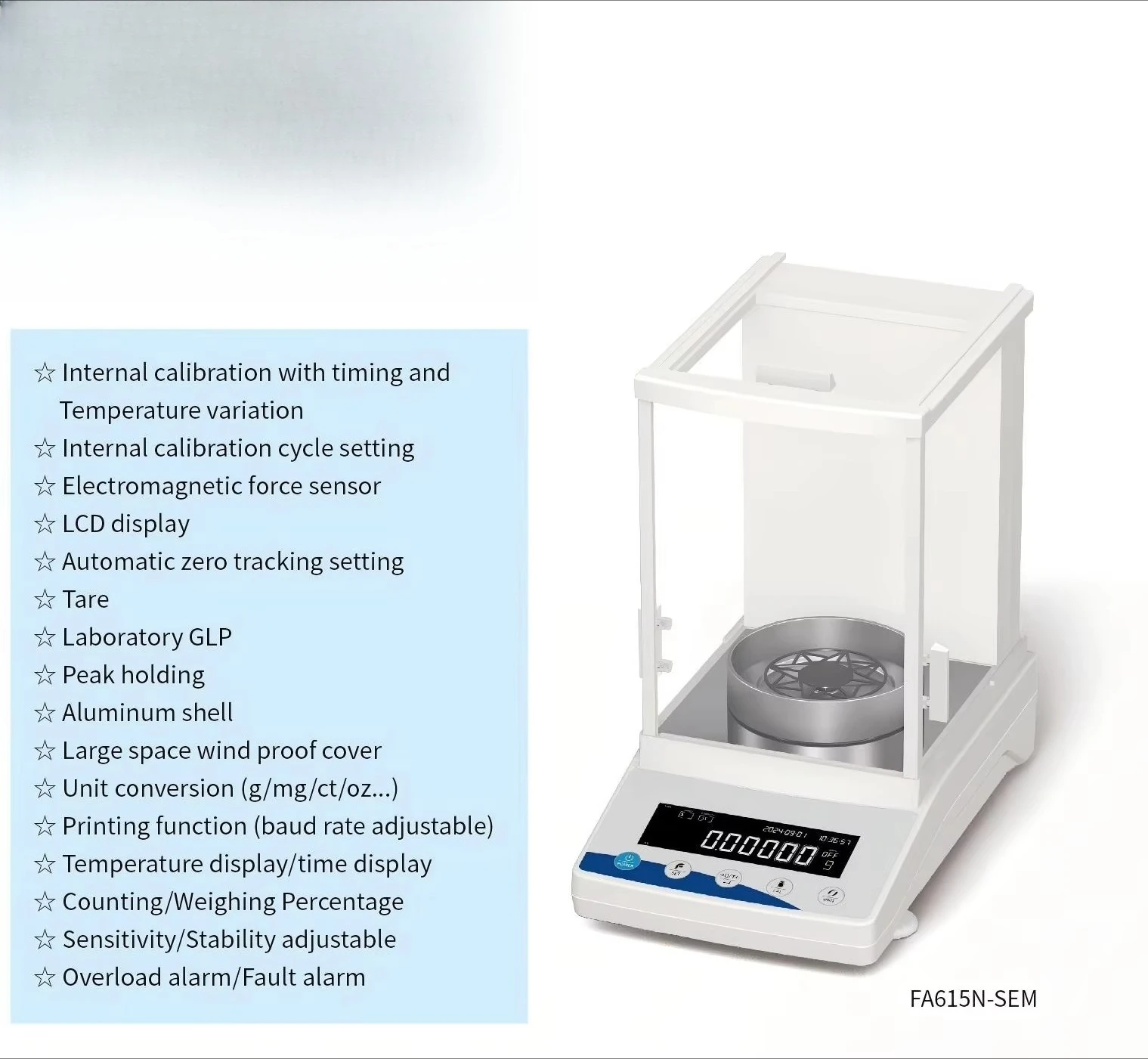 

High Sensitivity Digital Electronic 61g/0.01mg 0.00001g Precision Lab Weighing Scale Semi Micro Analytical Balance