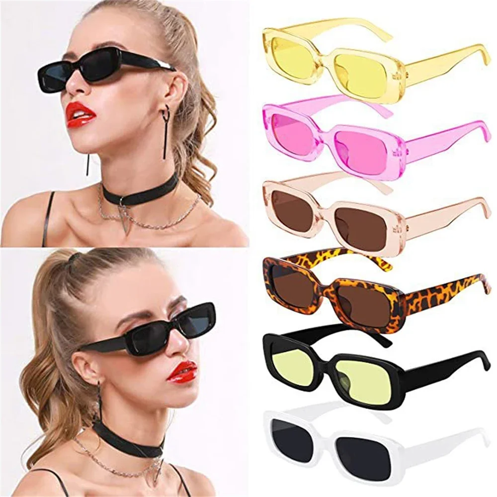 

Small Rectangle Sunglasses Women Oval Vintage Brand Designer Square Sun Glasses For Women Shades Female Eyewear Anti-glare