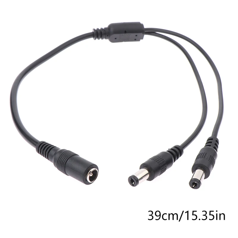 POE CCTV Tester IP Camera DC 1 To 2 Power Splitter Cable Cord For CCTV Camera 1 Female To 2 Male