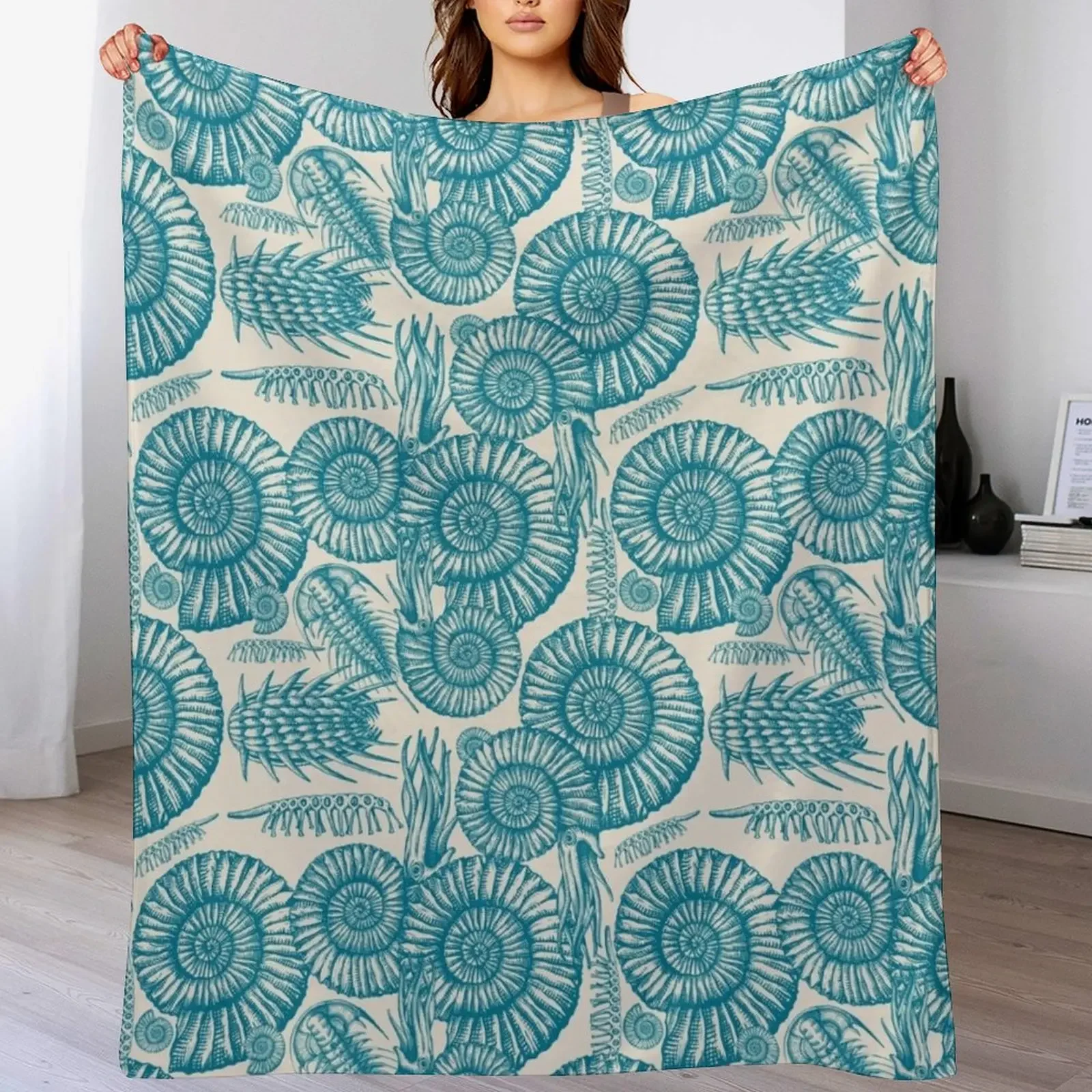 

ANCIENT SEA Throw Blanket Flannels Sleeping Bag Decorative Sofa heavy to sleep Blankets