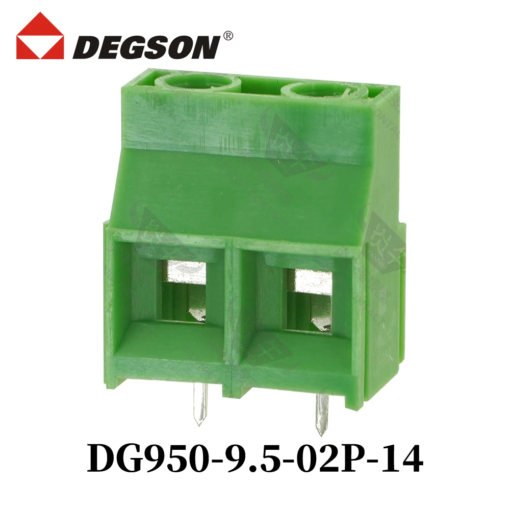 10Pcs DEGSON DG950-9.5-04P-14-00ZH Screw Connector PCB Terminal Blocks KFDG950 2P-12P UL94V-0 MKDS5 Phoenix Contact 26A 750V