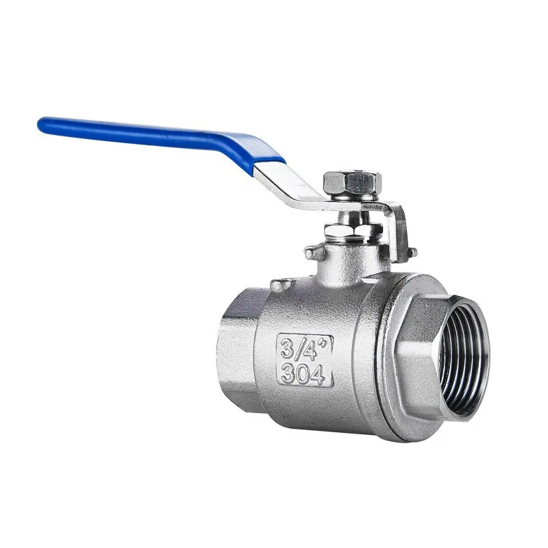 304 Stainless Steel Two Piece Ball Valve 1/4 3/8 1/2