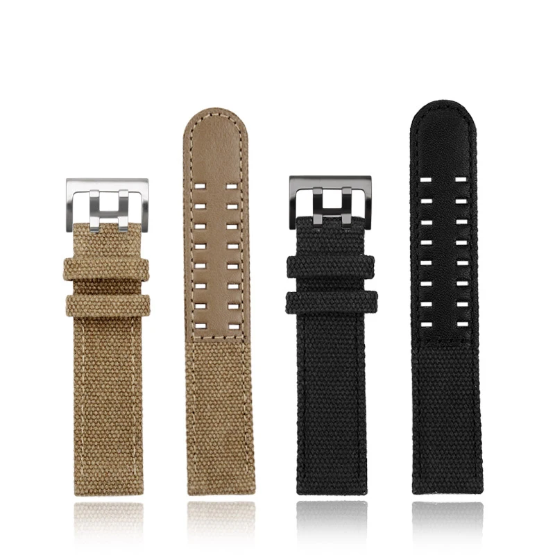 20mm 22mm Nylon +cowhide  bracelet  Men Watch Band  For Hamilton Khaki Field Watch H760250/H77616533 /H70605963 H68201993 Strap