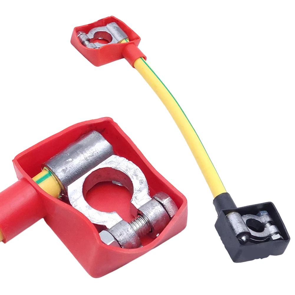 Yellow 12V 24V Pure Copper Series Connection Cable For Truck Battery Link Wire Duty Power Cord Car Electrical Parts
