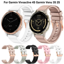 18mm Straps For Garmin Vivoactive 4S Wristband For Garmin Venu 2S 3S Silicone Band For Huawei Watch GT5 GT4 41mm Bracelet Correa