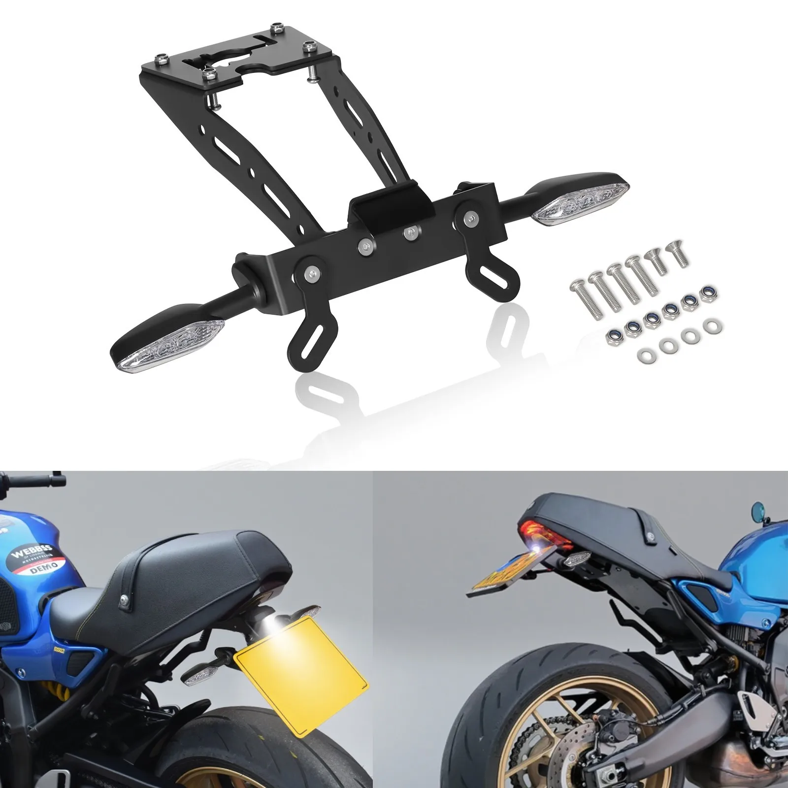 

For YAMAHA XSR 900 2022-2025 Accesorios Moto License Light/Numbe Plate Light XSR900 Fender Eliminator Rear Tail Tidy Turn Signal