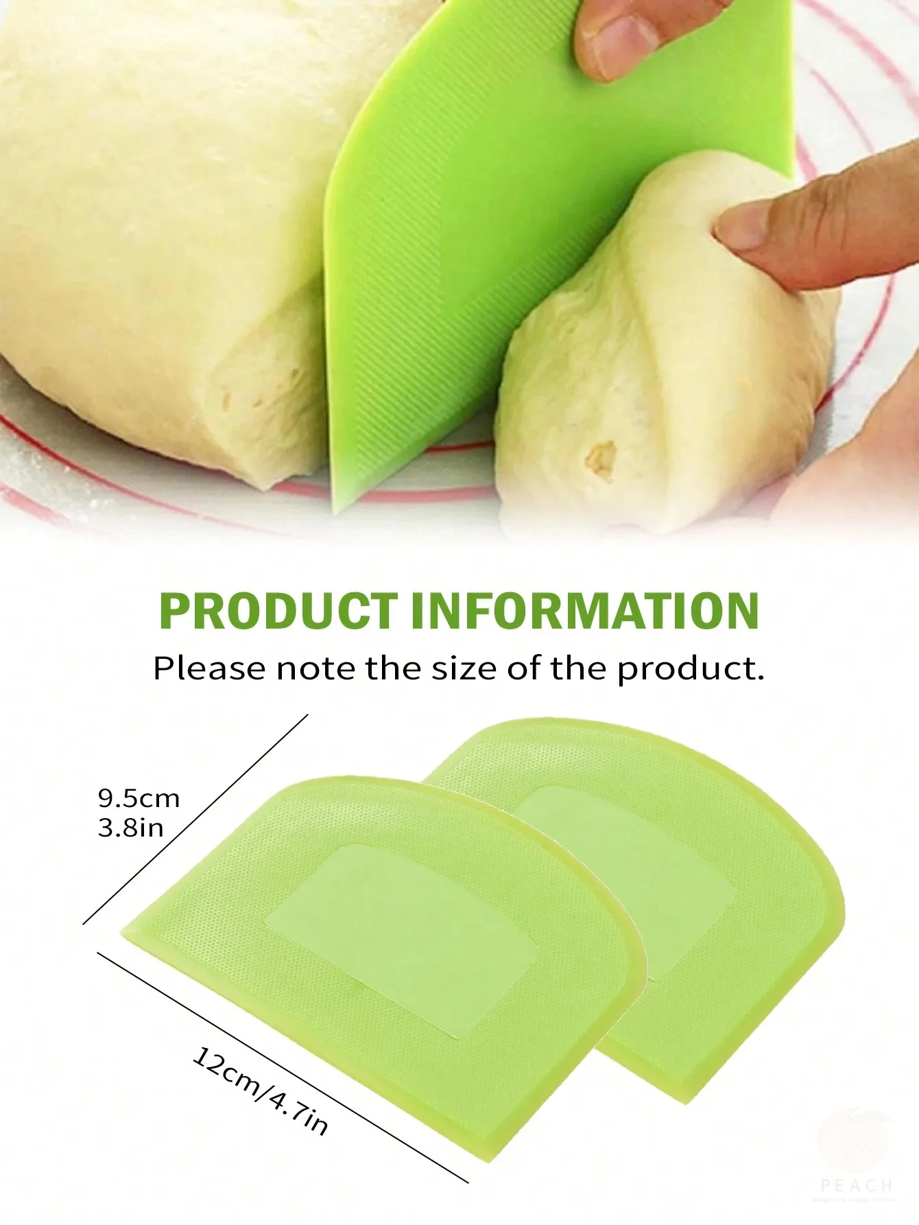 2pcs Dough Scraper Bowl Food-s - Bench Scraper Dough ulasan dan harga
