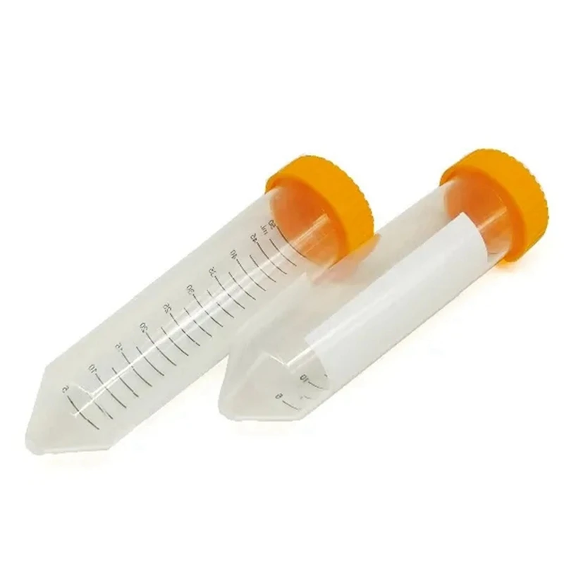 

50Pcs Coffee Bean Centrifuge Tubes Centrifuge Tubes 50Ml Plastic Screw Cap Cusp Bottom Test Tubes