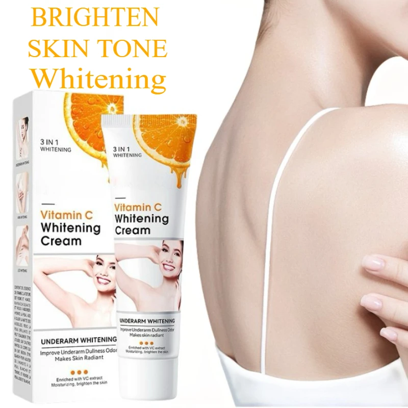 Vitamin C Brightening Cream Underarms Elbows Knees Joints Moisturizing Nourishing Body Bleaching Cream Brightening Skin Care