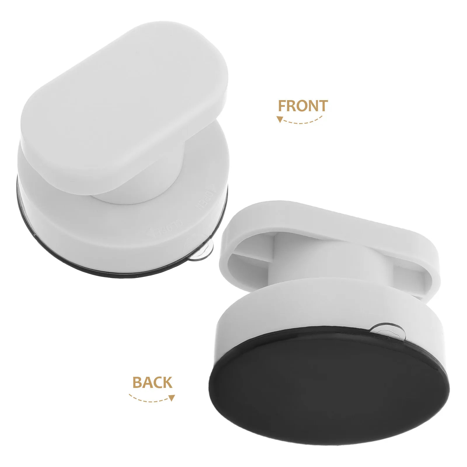 Plastic Handle for Cabinet Doors No-Punch Adhesive Bathroom Glass Door Pull Long-Lasting Wear Resistant Strong Grip Sliding