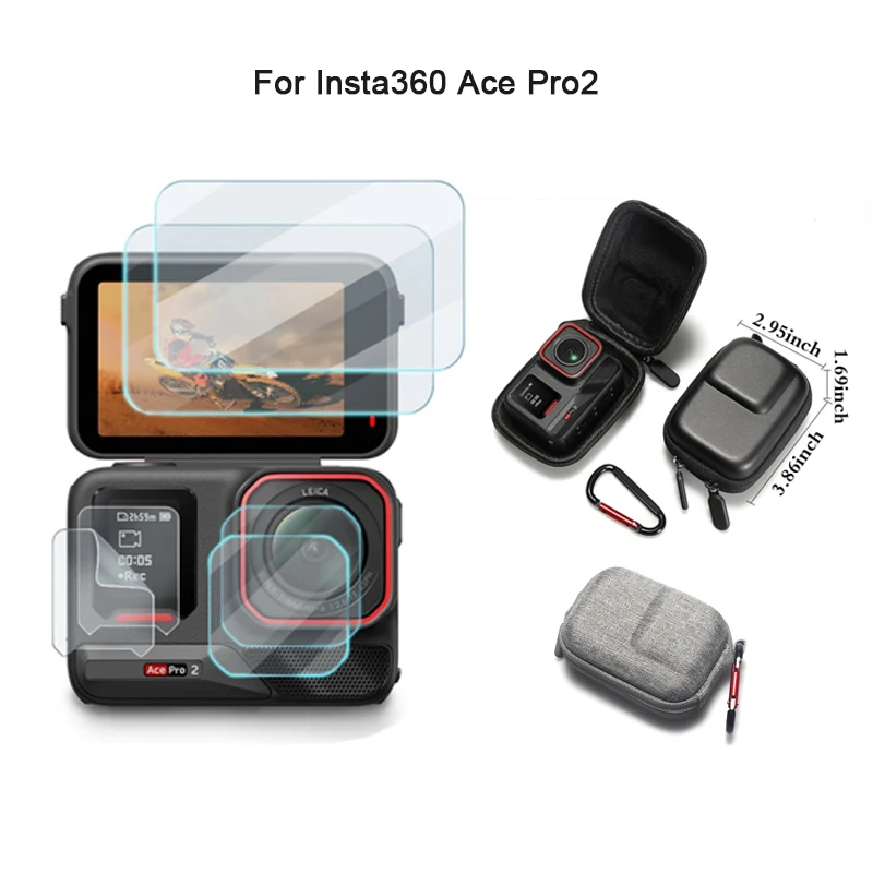 �y�Z�[�����zInsta360 Ace Pro2�p�X�N���[���v���e�N�^�[�t�B�����AInsta 360 Ace Pro 2�p���[�o�b�O�L�������O�{�b�N�X�A�A�N�V�����J�����A�N�Z�T���[�Z�b�g