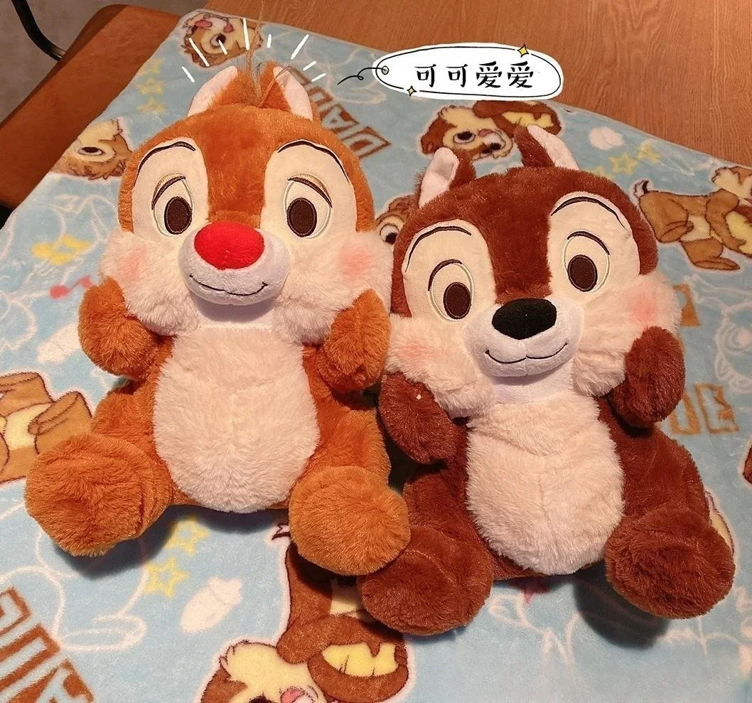 30/60cm Disney Chip And Dale Pluszowa zabawka Wypchane wiewiórki Piękne pluszowe anime Miękka poduszka do przytulania Śpiąca dziewczynka Dziecko