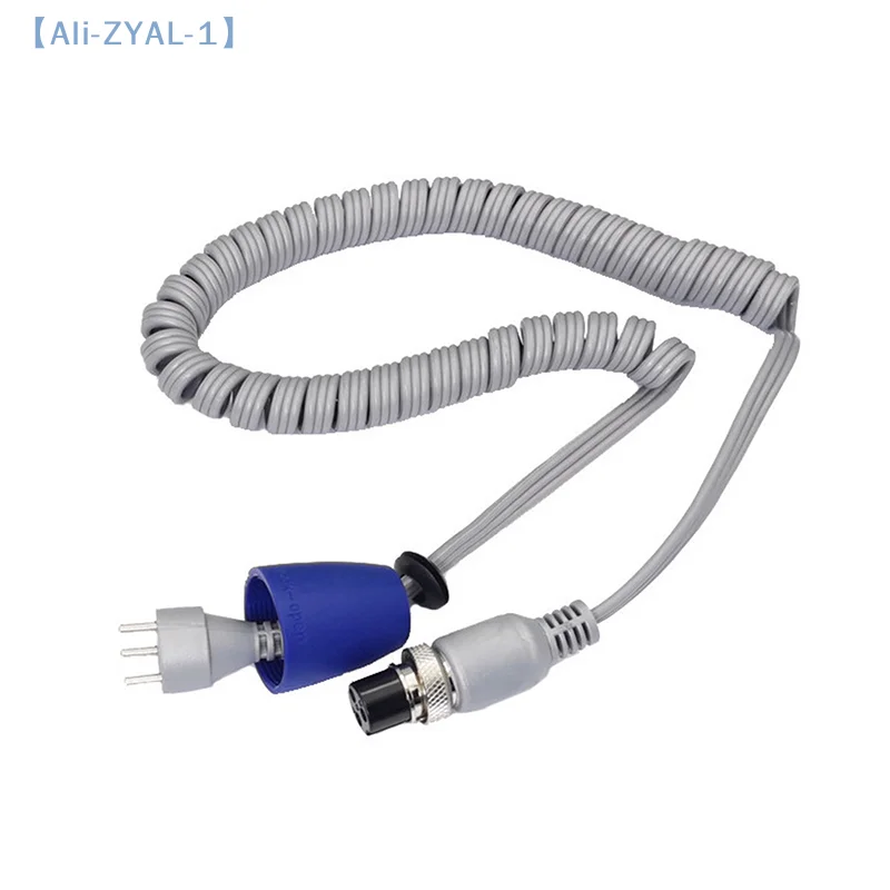 【ZYAL-1】1Pcs Black Grey 3-pin 9mm 6mm For Strong 210 204 90 105L 102L Nail Handle Power Cable Electric Manicure Drill Wire
