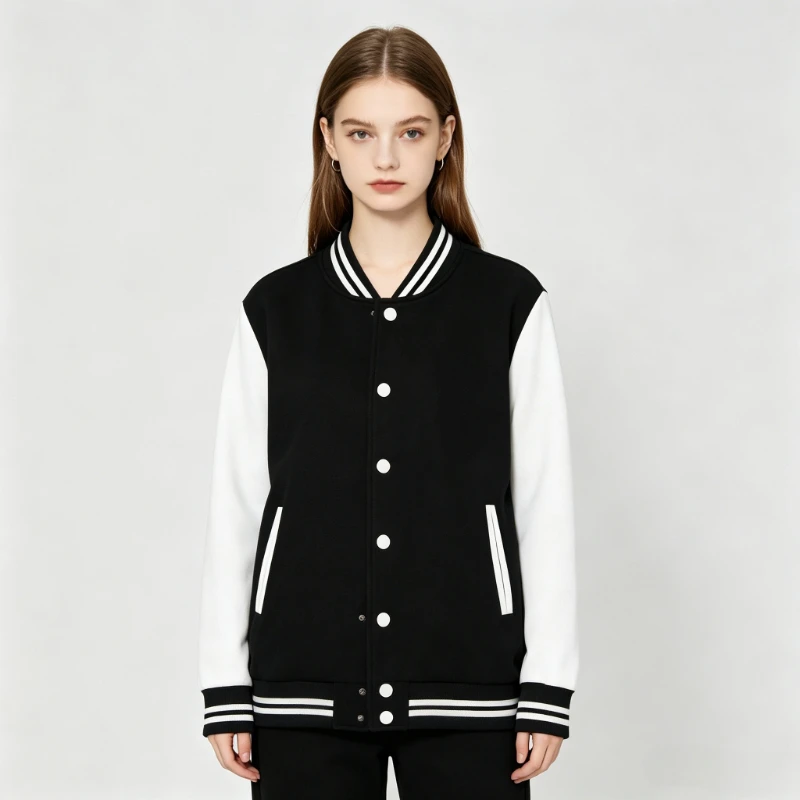 Custom Your Brand LOGO Women Men Kid Casual Baseball Jersey Solid Color Jacket Streetwear Personality Custom Coat Family Look - view 2
