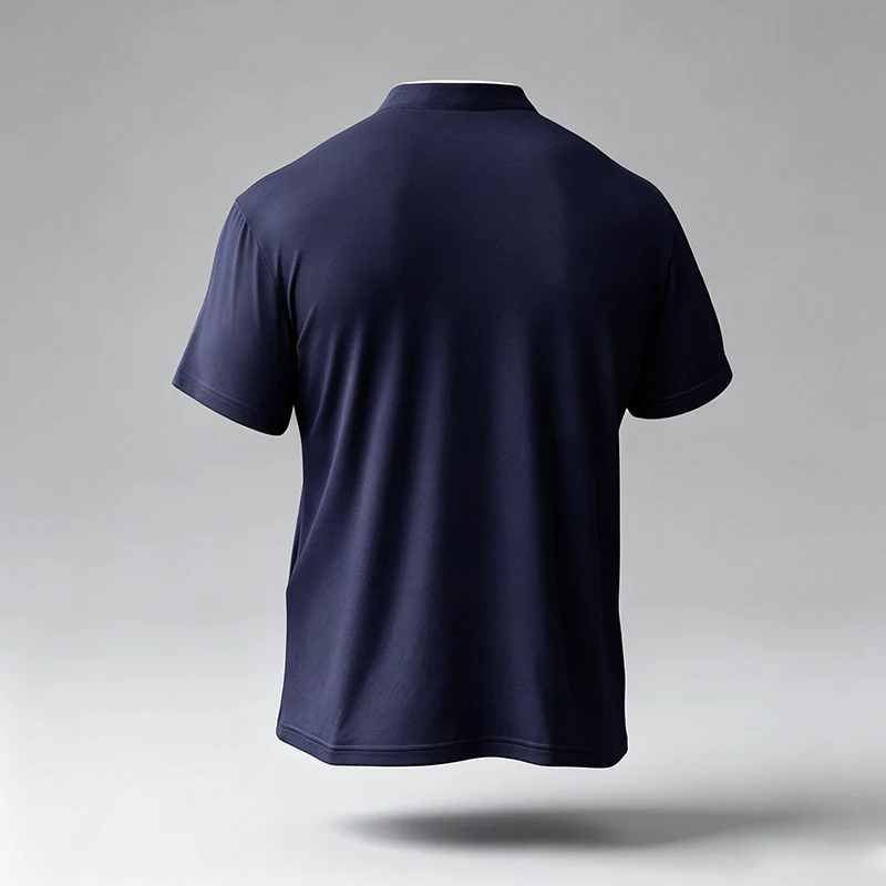 Herren Basic Pullover mit halbem Reißverschluss, Stehkragen und langen Ärmeln, geeignet für Kurzurlaube und verschiedene Freizeitaktivitäten. – Detail 6